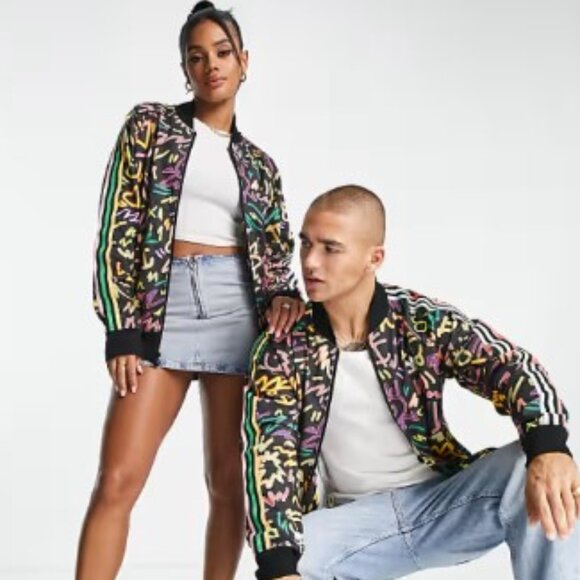 adidas Jackets & Blazers - Adidas x Kris Andrew Small Black "Love Unites" Superstar Track Jacket (Size M)